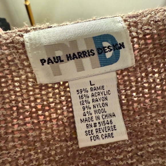 Grunge Cardigan Beaded Detail, Warm and Versatile, Cocoa Brown Large - Picture 5 of 5